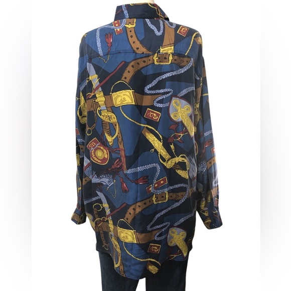 Classic Expressions Vintage 80’s Women's 100% Silk Blouse| 20W - Picture 4 of 8